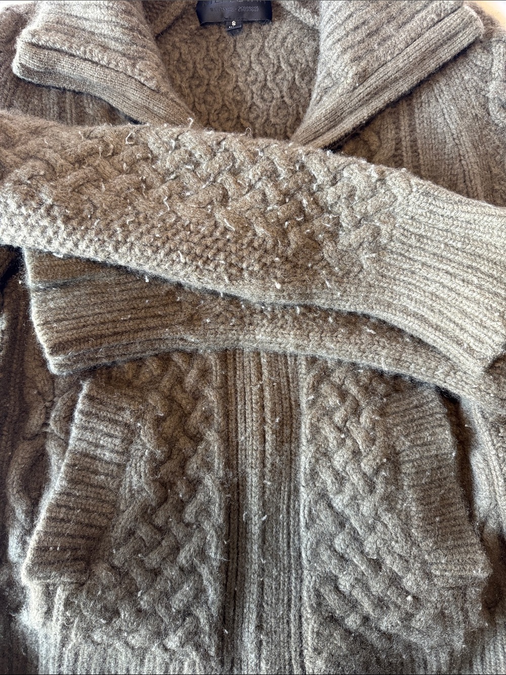 Nili Lotan Cashmere Cable-Knit Zip-Up Sweater - Picture 10 of 10